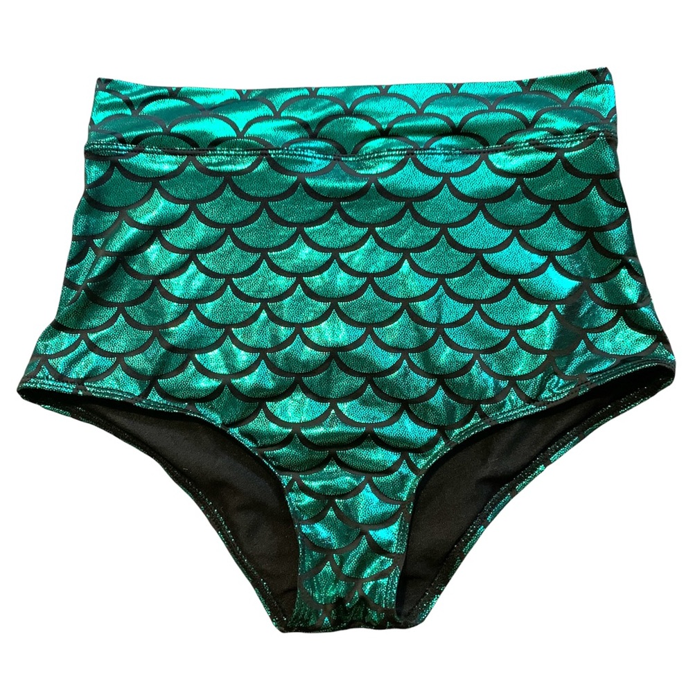 Mermaid High Waisted Bikini Bottom L